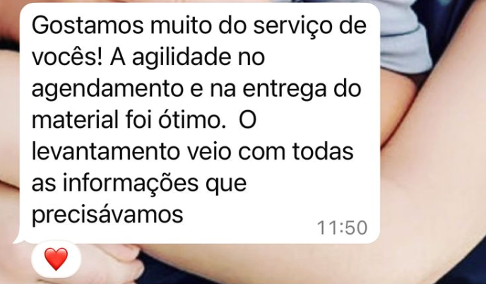 Depoimento de cliente satisfeito